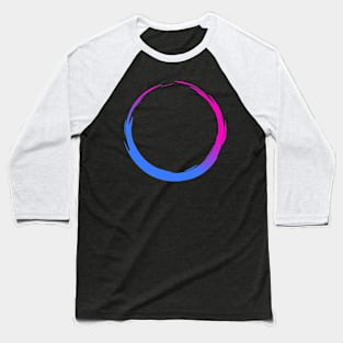 Circular Abstract Brush Baseball T-Shirt